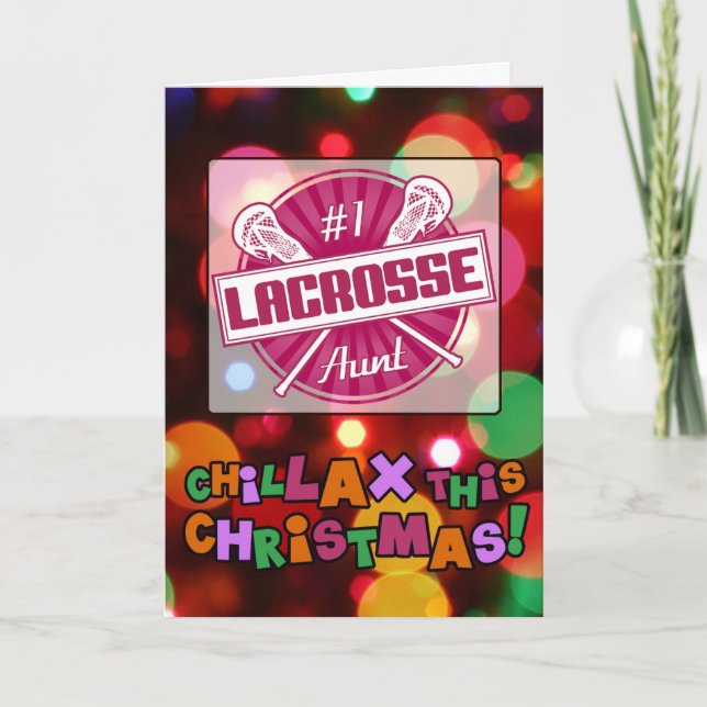 Festividades Cartão de Natal da tia Lacrosse nº 1 (Frente)