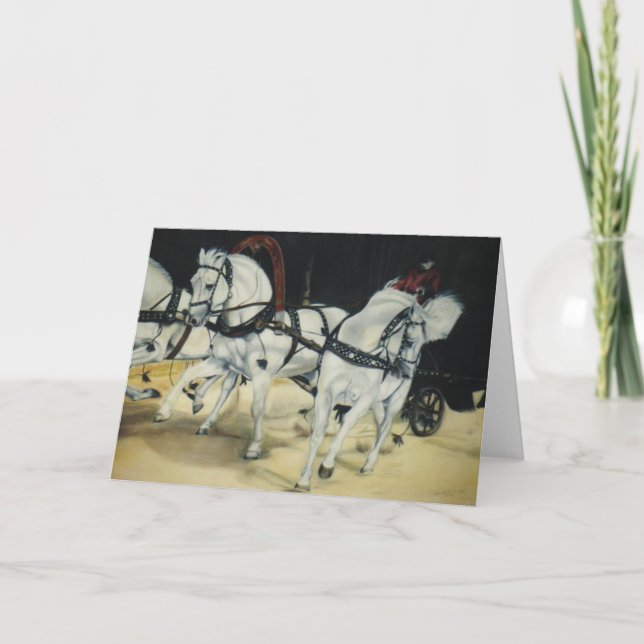 Festividades Cartão de Natal da ""troikca"" (Frente)