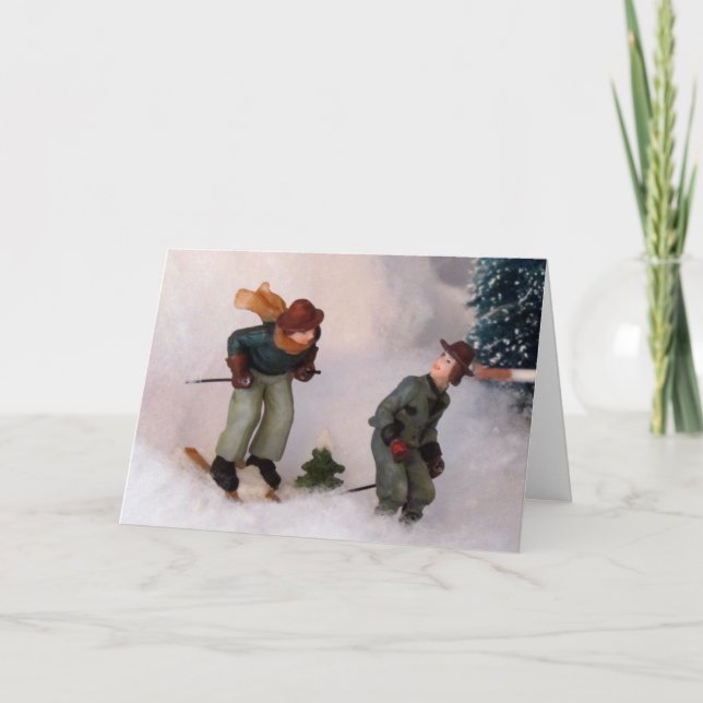 Festividades Cartão de Natal da Vila Skier (Frente)