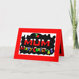 Festividades Cartão de Natal das mães