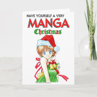 Festividades Cartão de Natal de 2021 da Manga University