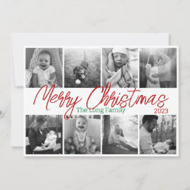 Festividades Cartão de Natal de 8 Fotos