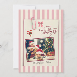 Festividades Cartão de Natal de álbum de recortes de foto cor-d