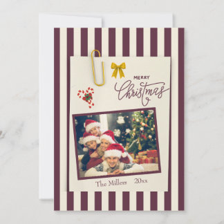 Festividades Cartão de Natal de álbum de recortes de foto de Na