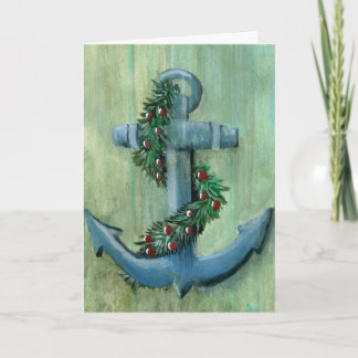 Festividades Cartão de Natal de Anchor e Garland