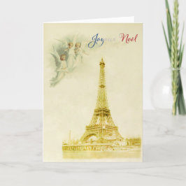 Festividades Cartão de Natal de Angels sobre Paris