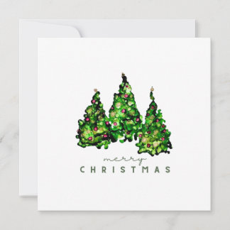 Festividades Cartão de Natal de árvore de Natal com design de t