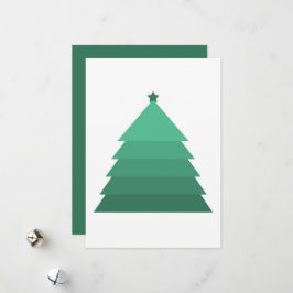 Festividades Cartão de Natal de Árvore de Natal Minimalista