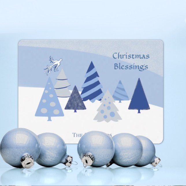 Festividades Cartão de Natal de Árvores Whimsical (Criador carregado)