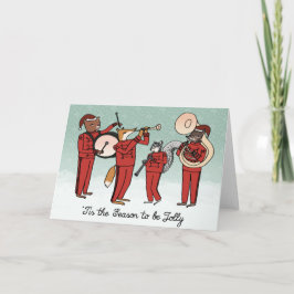 Festividades Cartão de Natal de Banda de Marching Jolly