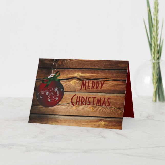 Festividades Cartão de Natal de Barnwood Ocidental (Frente)