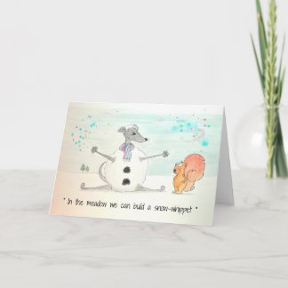 Festividades Cartão de Natal de Batata de Neve