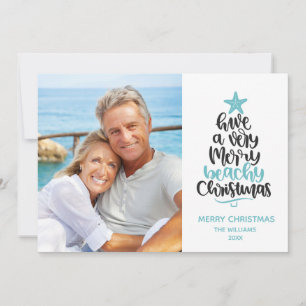 Festividades Cartão de Natal de Beachy feliz