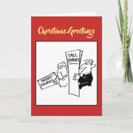 Festividades Cartão de Natal de Biblioteca, Livraria ou Loja de