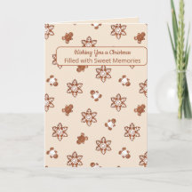 Cartão de Natal de Biscoito de Gengibre