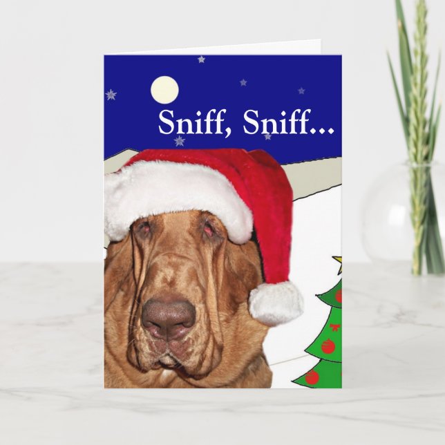 Festividades Cartão de Natal de Bloodhound (Frente)