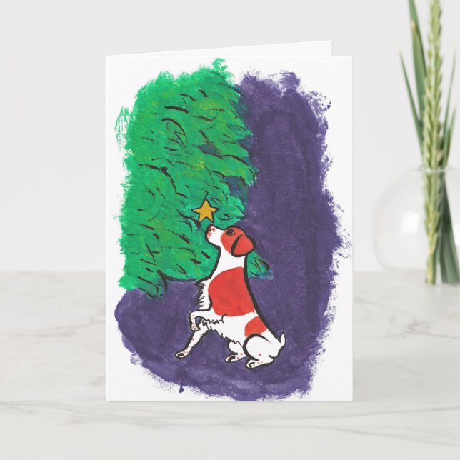 Festividades Cartão de Natal de Brittany (Frente)