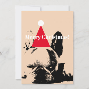 Festividades Cartão de Natal de Buldogue francês