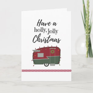 Festividades Cartão de Natal de Campanha Vintage Personalizável