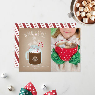 Festividades Cartão de Natal de Caneta Fotográfica de Chocola