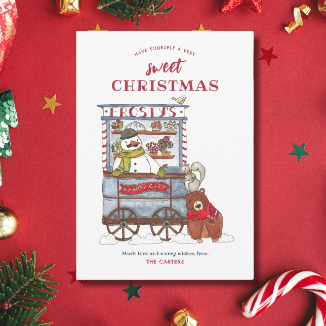 Festividades Cartão de Natal de Carrinho de Neve Docinho Carrin (Criador carregado)
