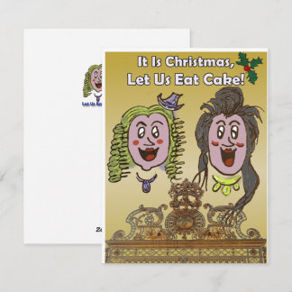 Festividades Cartão de Natal de Cartoon de Versalhes Bonito e H