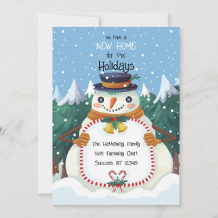 Festividades Cartão de Natal de Casa Nova Férias Carta de Natal