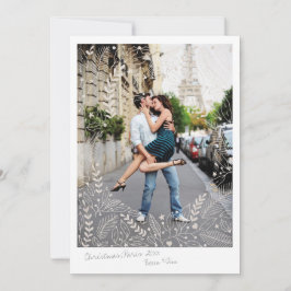 Festividades Cartão de Natal de Casais de Férias Shimmering