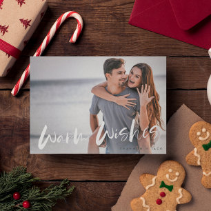 Festividades Cartão de Natal de Casal Warm Wish