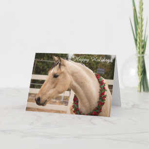 Festividades Cartão de Natal de Cavalo