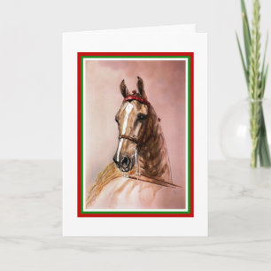 Festividades Cartão de Natal de Cavalo Saddlepurado