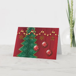 Festividades Cartão de Natal de Celebração Fractal