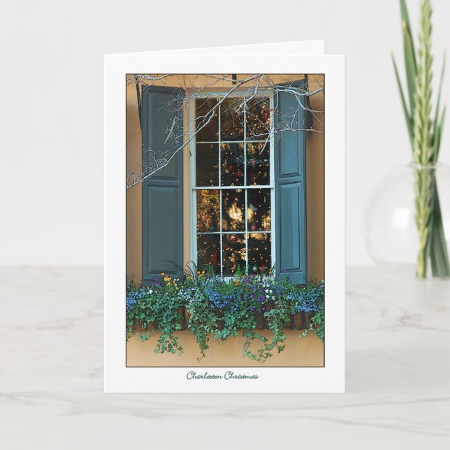 Festividades Cartão de Natal de Charleston (Frente)