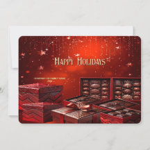 Cartão de Natal de Chocolate