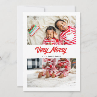 Festividades Cartão de Natal de Colagem de Fotografias Muito Fe