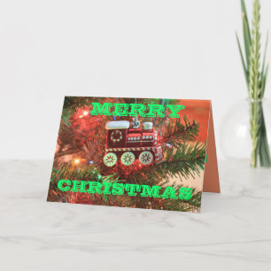 Festividades Cartão de Natal de Comboio Saudação