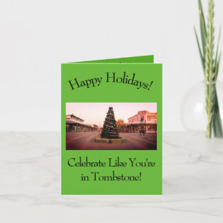 Festividades Cartão de Natal de Cowboy Ocidental