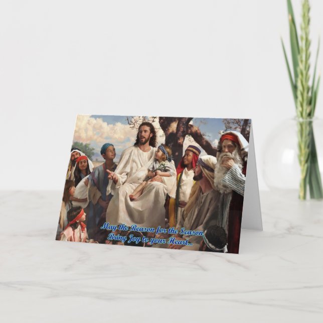 Festividades cartão de natal de cristo jesus (Frente)