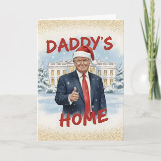 Festividades Cartão de Natal de Daddy's Home Trump