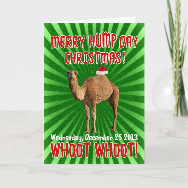 Festividades Cartão de Natal de Dia Hump feliz (Frente)