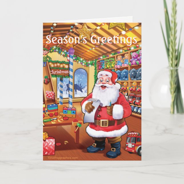 Festividades Cartão de natal de diversão engraçada para papais  (Frente)