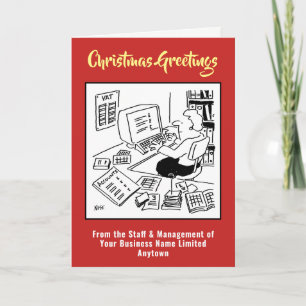 Festividades Cartão de Natal de Empresa de Suporte de Escritóri
