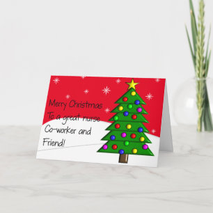 Festividades Cartão de Natal de Enfermeira
