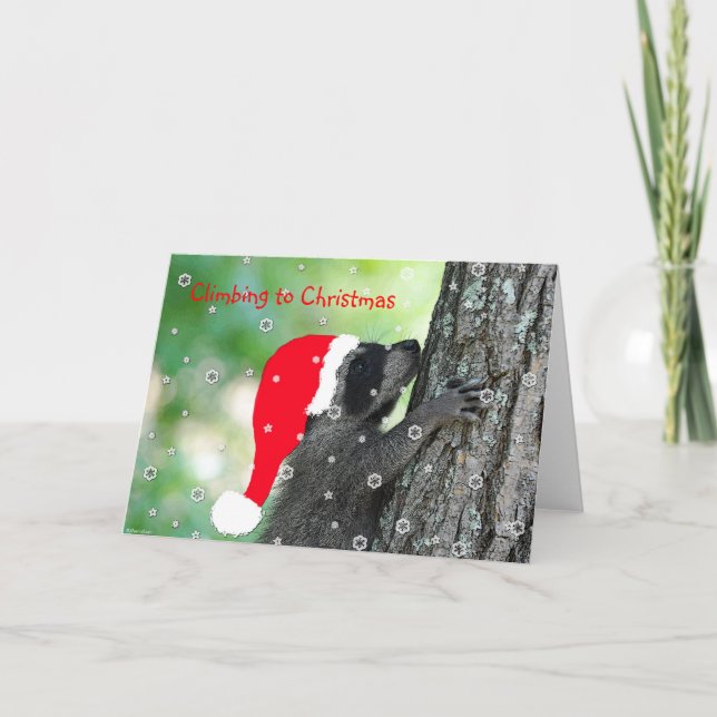 Festividades Cartão de Natal de Escalada (Frente)