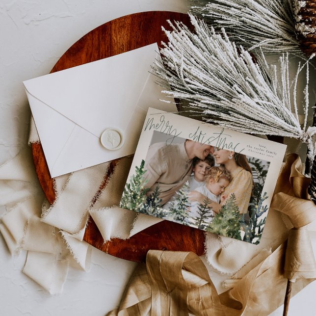 Festividades Cartão de Natal de Feliz Natal Moderno (Criador carregado)