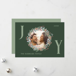 Festividades Cartão de Natal de Feriado de Joy