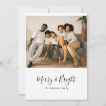 Cartão de Natal de Férias felizes e Brilhantes