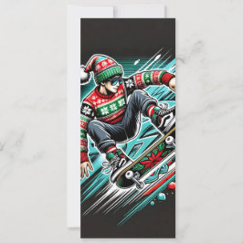 Festividades Cartão De Natal De Férias legal Para Rapazes