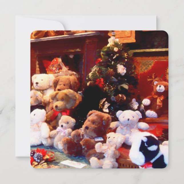 Festividades Cartão de Natal de Férias Simples (Frente)