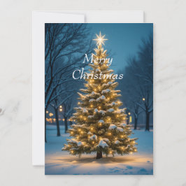 Festividades Cartão de Natal de Férias Simples